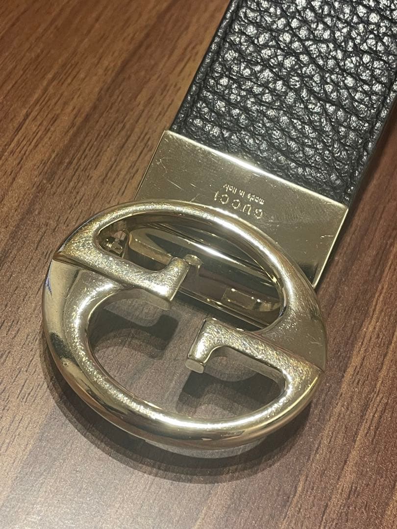 GUCCI グッチ リバーシブルベルト インターロッキングG 450000