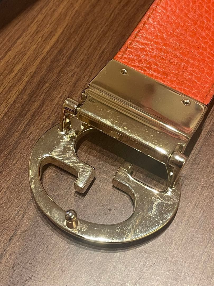 GUCCI グッチ リバーシブルベルト インターロッキングG 450000