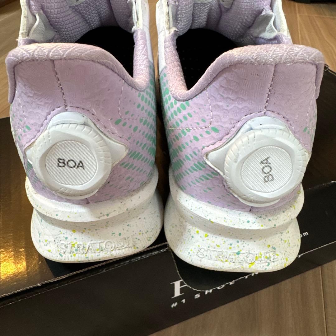 FootJoy ゴルフシューズ(女性用) ホワイト/グリーン/パープル2025年