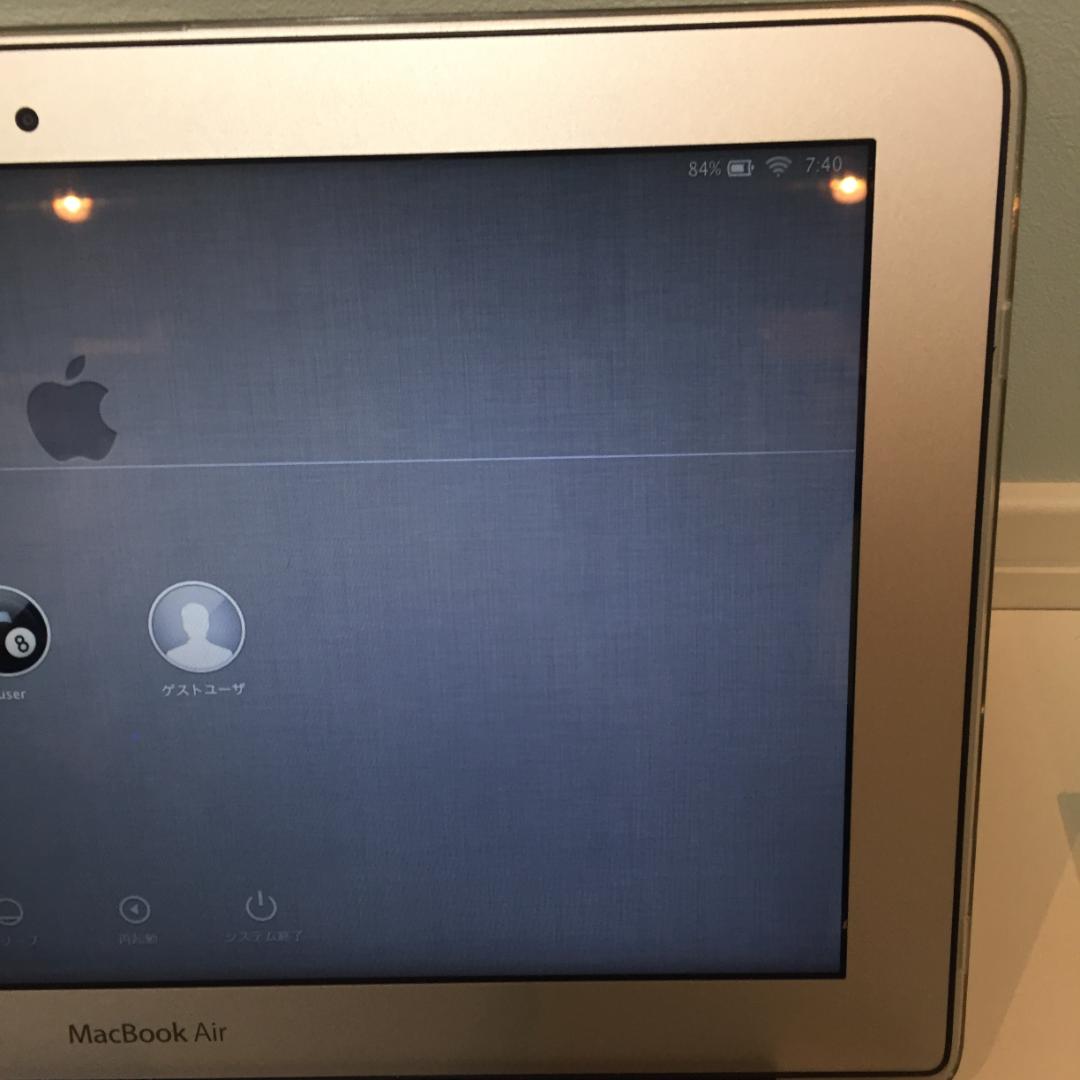 【美品難有箱付】 MacBook Air 11' Core-i7 充放電：34回