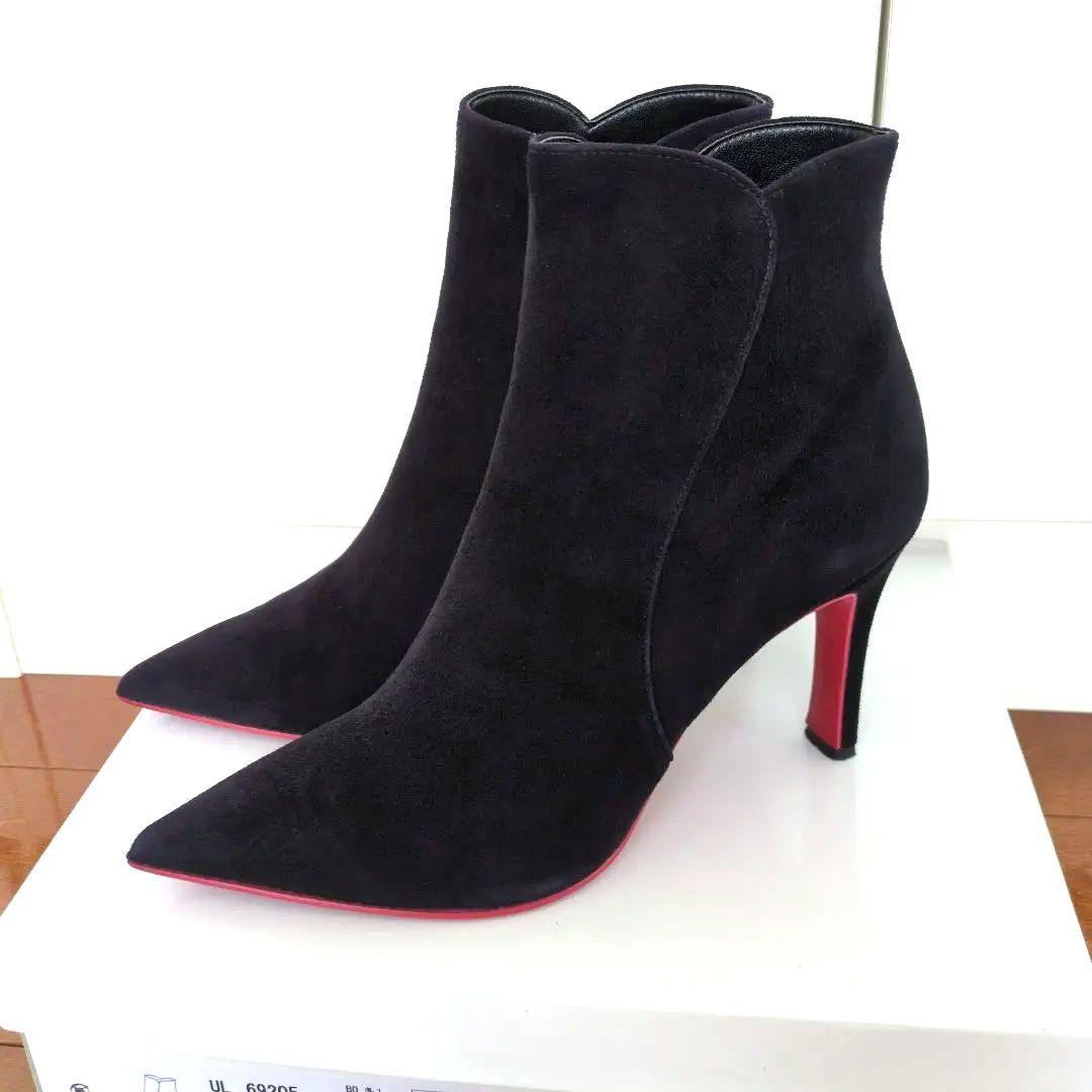 ダイアナ ショートブーツ スエードシルキー