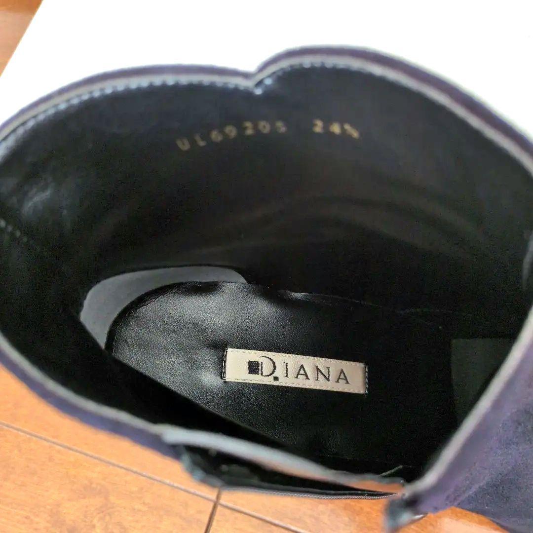 ダイアナ ショートブーツ スエードシルキー