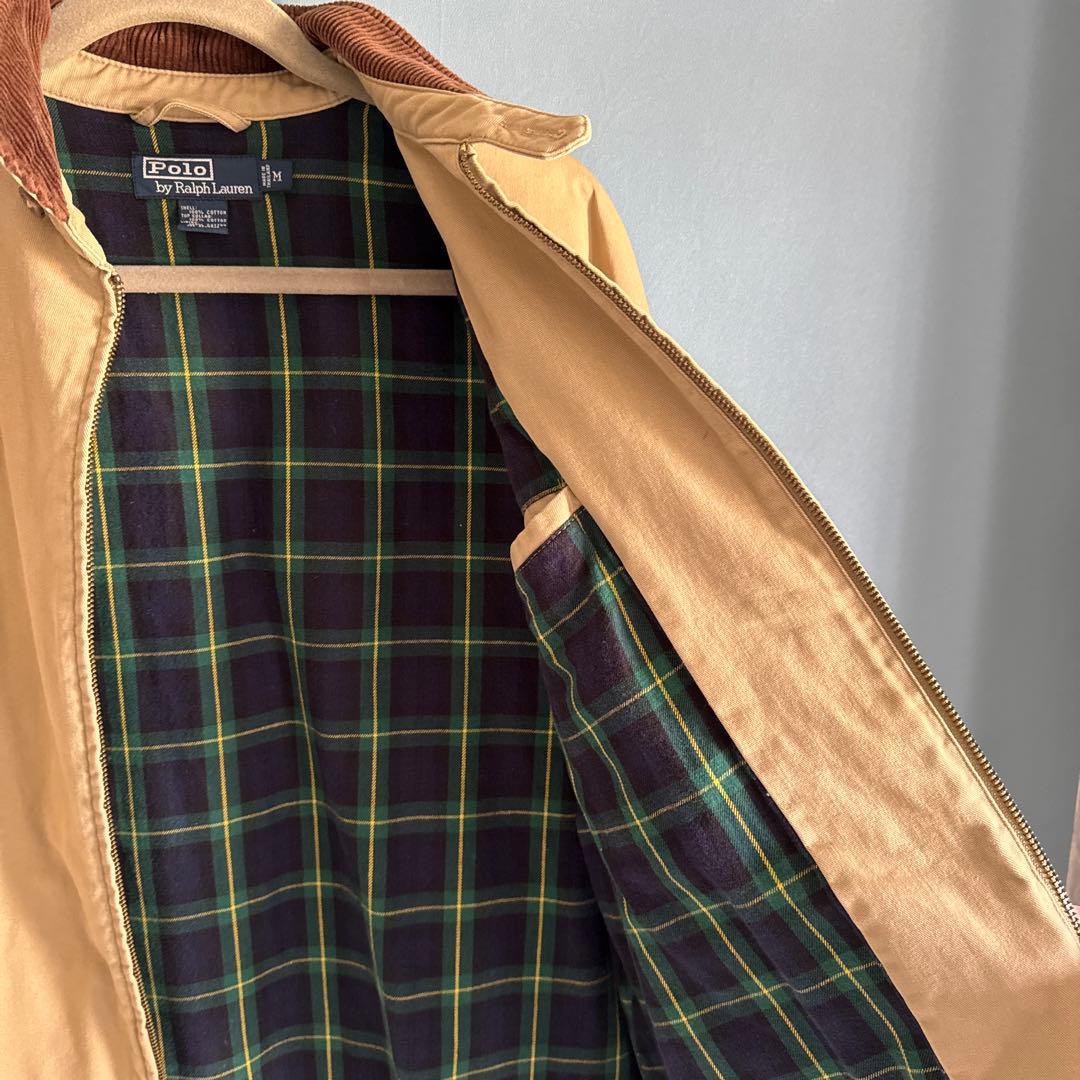 メンズ　ポロラルフローレン　 ベージュ色、ジップアップジャケット