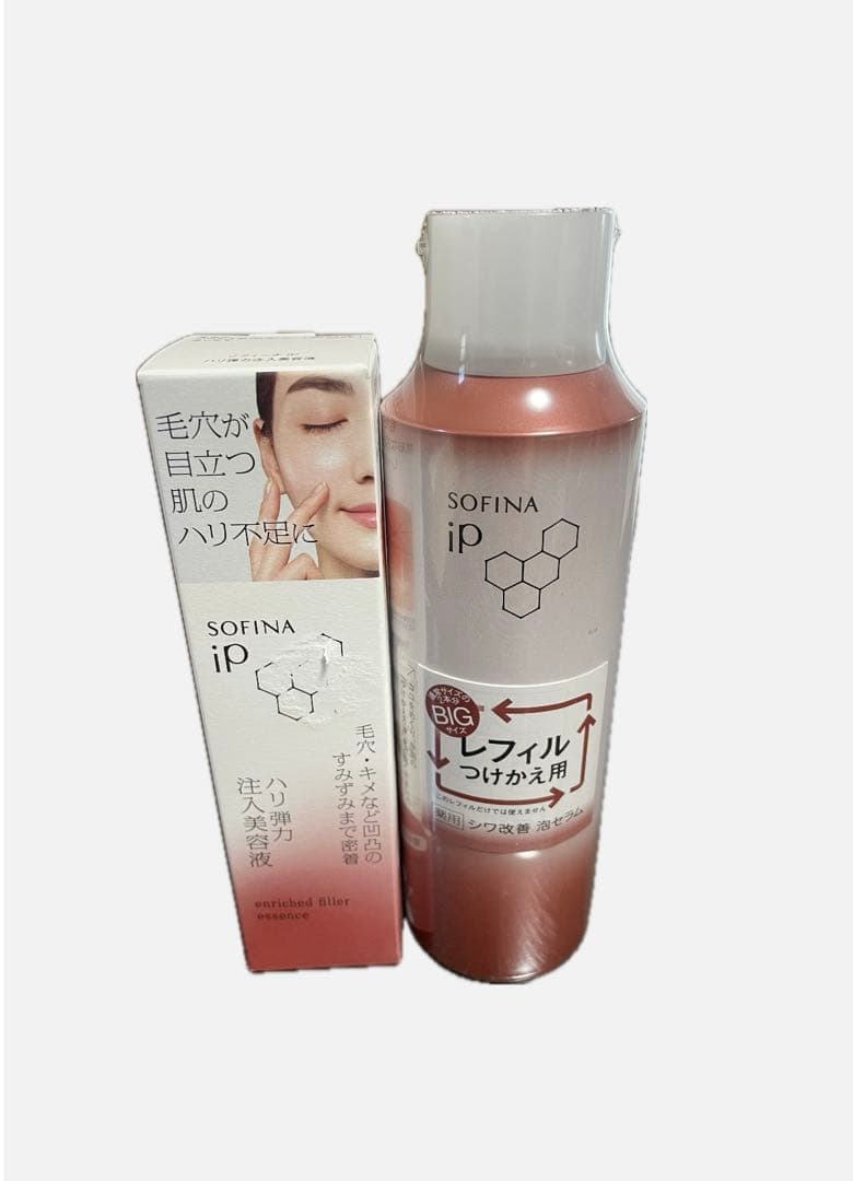 ソフィーナIPハリ弾力注入美容液40g＋シワ改善泡セラム180gレフィル