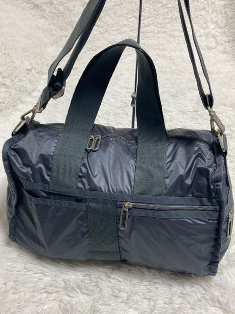 美品LESPORTSACレスポートサック☆エッセンシャルボストン大容量グレー