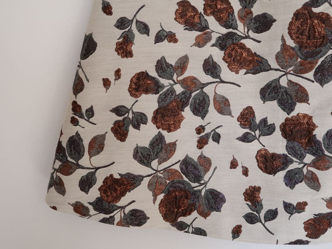 タグ付き 2024AW ANAYI フラワージャガード スカート アナイ 36