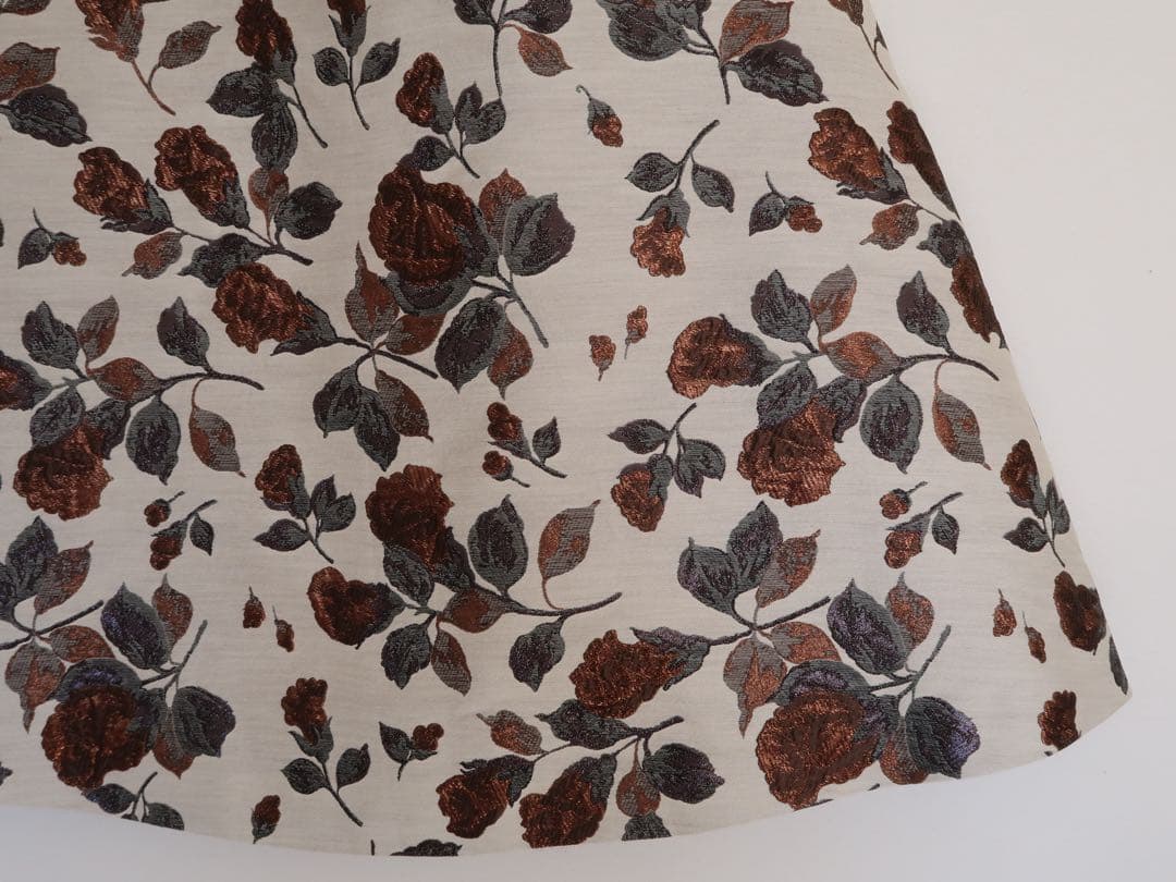 タグ付き 2024AW ANAYI フラワージャガード スカート アナイ 36