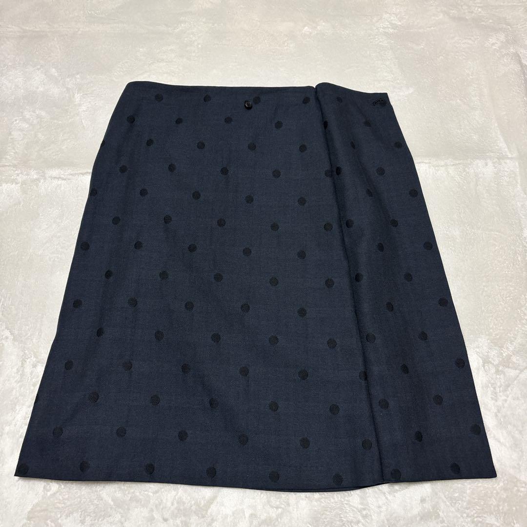 極美品★ピーエスポールスミス　セットアップ　ドット　ネイビー　3点セット　40