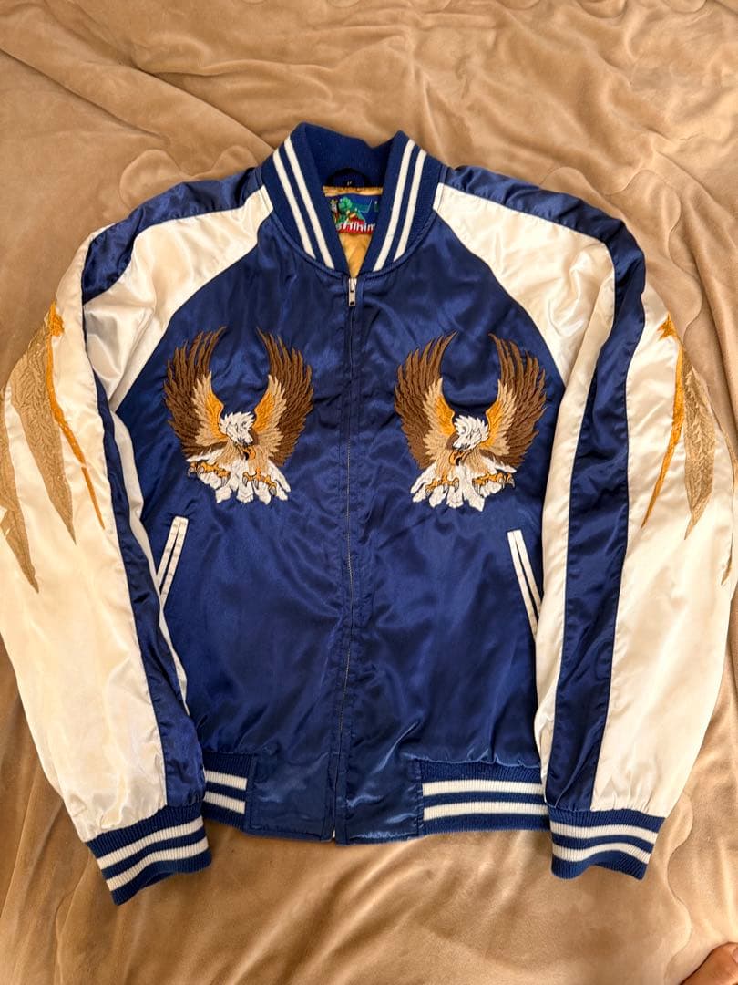日本製 Hoshihime 大鷲 ワシ 日本限定スカジャン vintageサテン