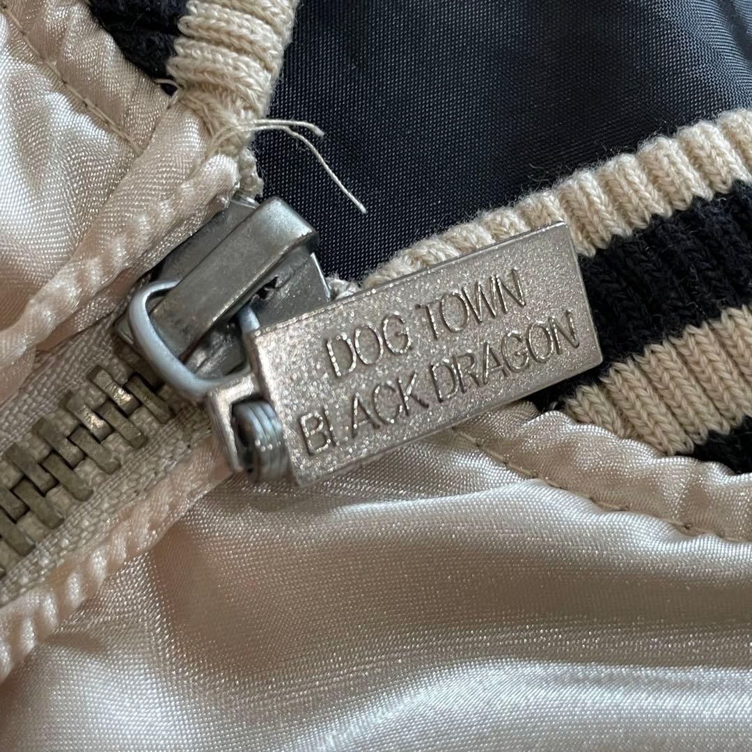 た*様 ドッグタウン スカジャン 黒龍 両面刺繍 スカル 花 歌舞伎 和柄 ブラ