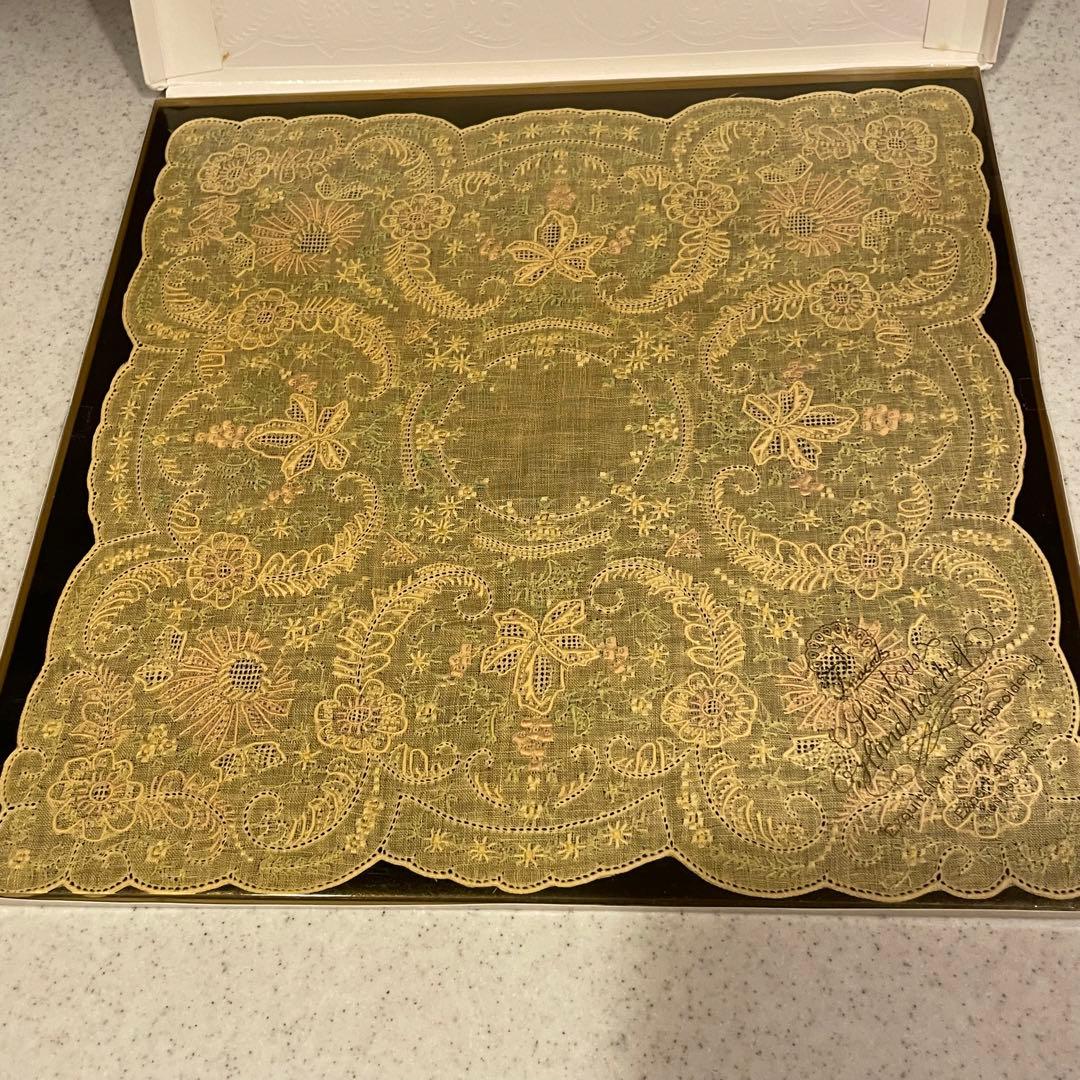 SWATOW スワトウ 汕頭 ハンカチ 中国製　手刺繍★