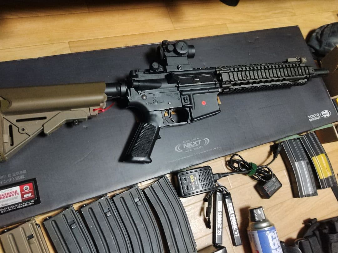 次世代電動ガン Mk18 Mod.1　ハイキャパゴールドマッチ　サバゲーセット