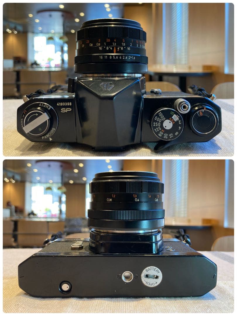 ★希少★PENTACON 50mm f1.8★pentax sp ★完動品＊美品