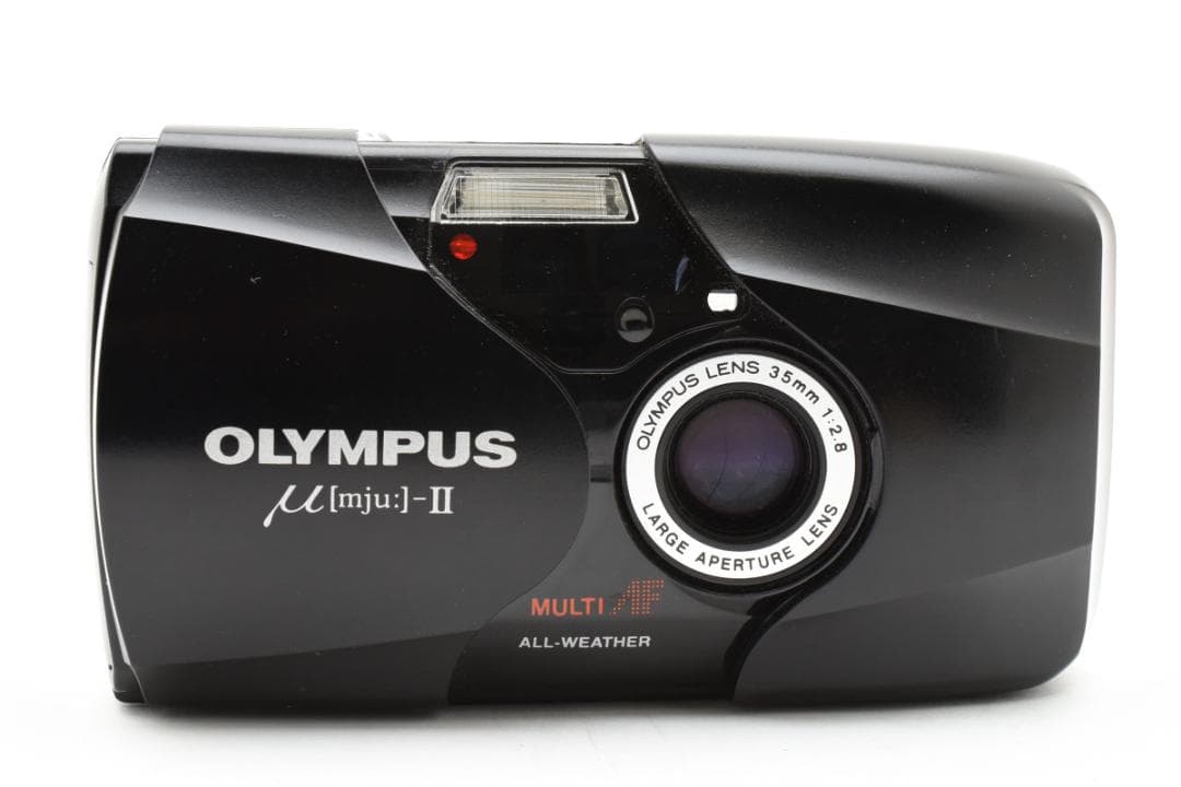 美品 OLYMPUS μ II ブラック コンパクトフィルムカメラ