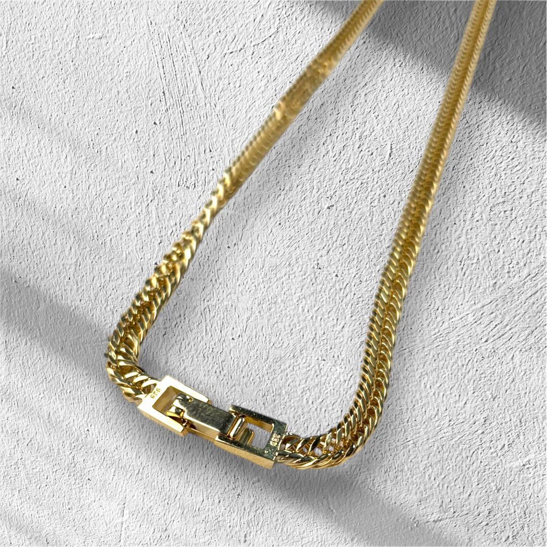 喜平 シルバー925 ゴールドGP 12面トリプルカット 50cm 日本製 新品