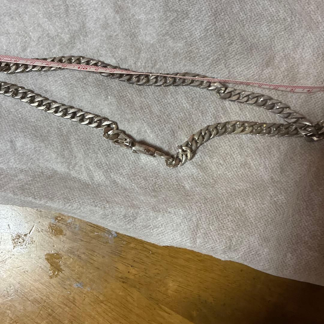 シルバー925ネックレスマイアミキューバン70g超‼️