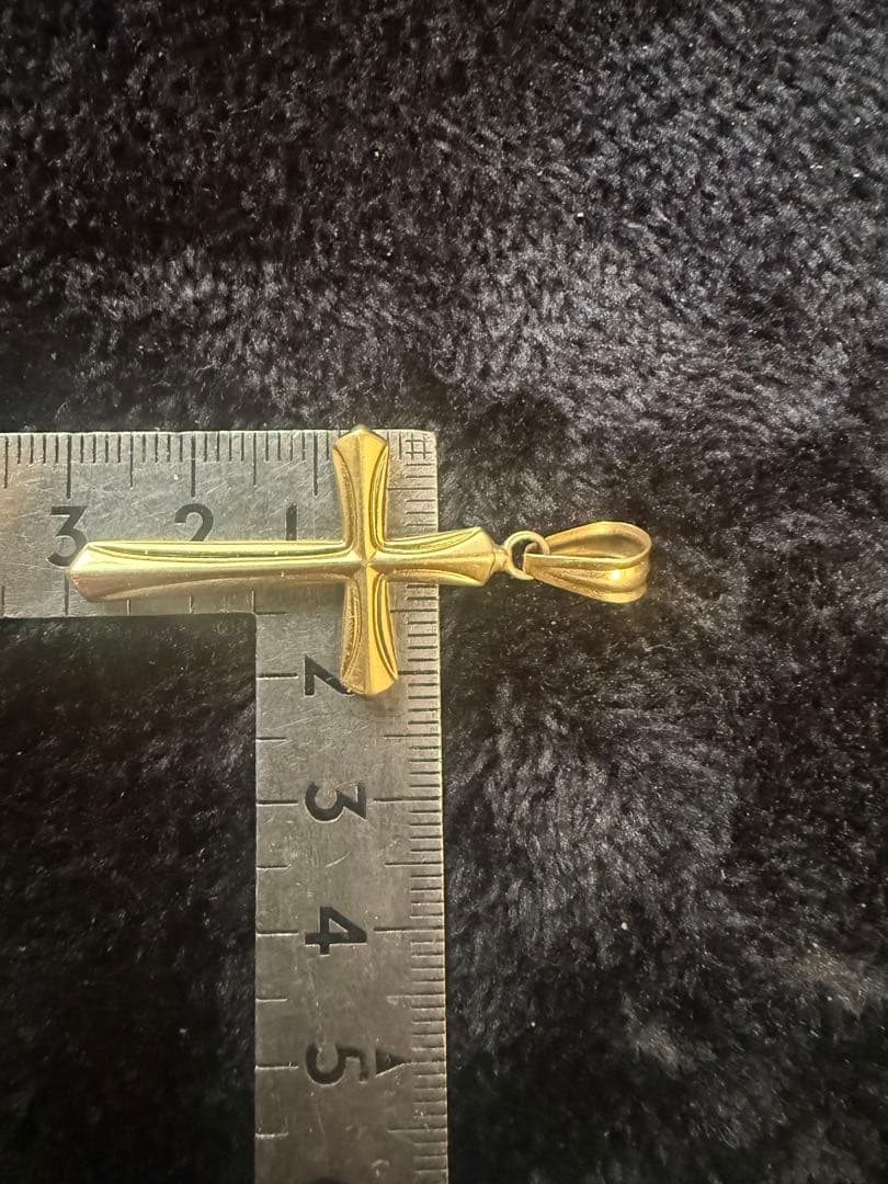 18K 約1.9g クロス　18金