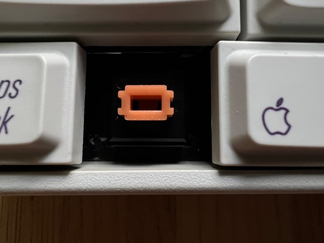 Apple desktop bus keyboard オレンジ軸 ADBケーブル