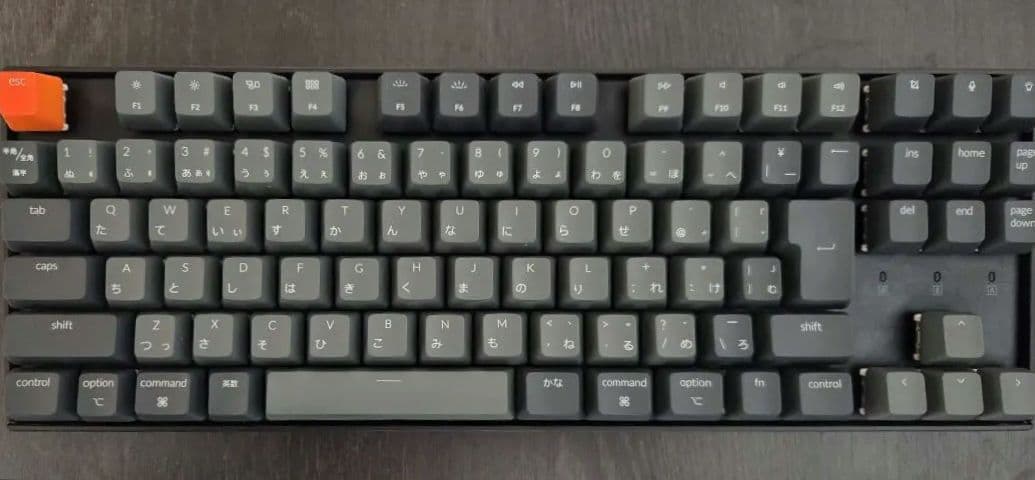 Keychron K8 キーボード WHITE LED - 日本語配列 茶軸