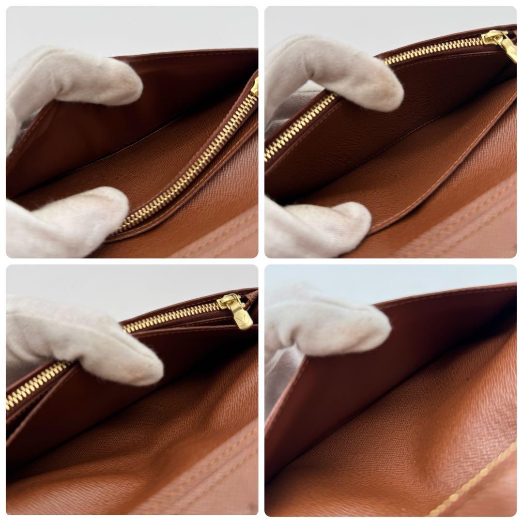 【極美品】ルイヴィトン　モノグラム　ポルトフォイユ　ブラザ　長財布　wallet