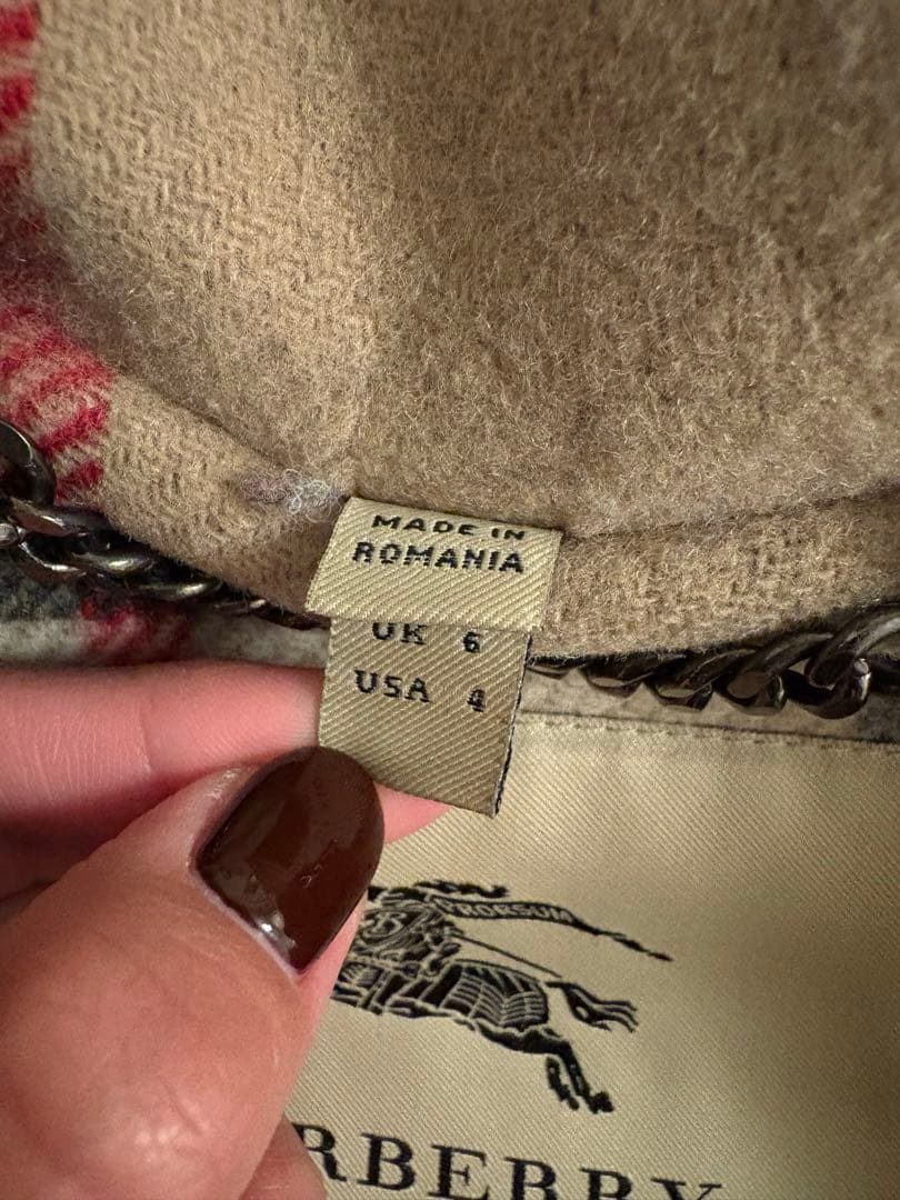 Burberry ダッフルコート　ネイビー