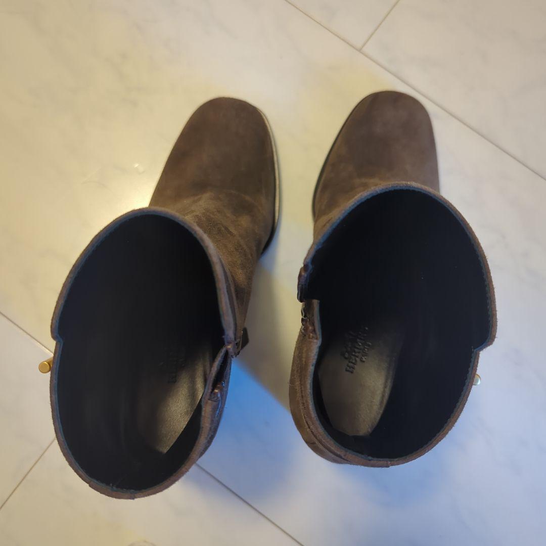 最終価格！極美品【HERMES】エルメス ショートブーツ ジル60ダークブラウン