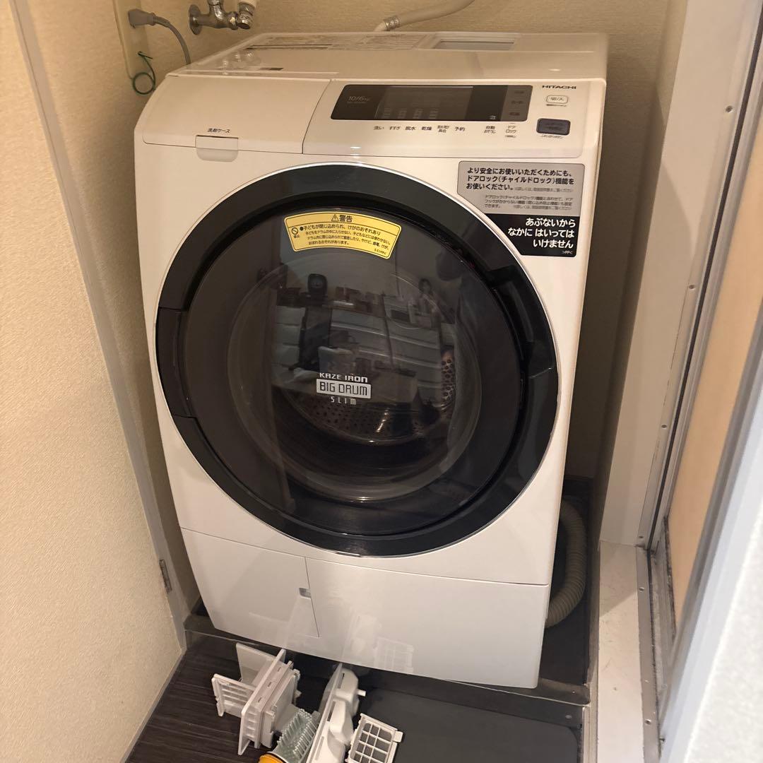 【送料込/発送日11/20頃】HITACHIドラム式洗濯機　BD-SG100CL
