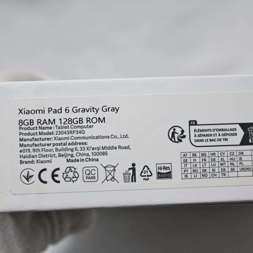 Xiaomi pad 6 シャオミ Android タブレット