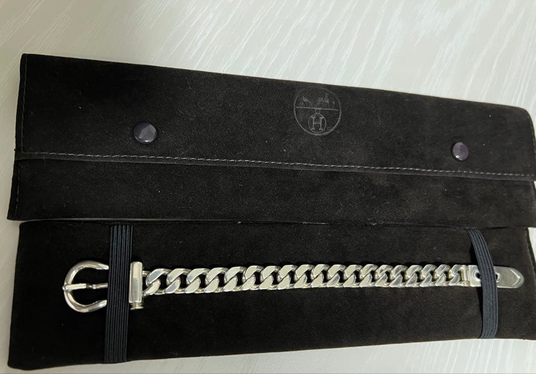 アクセサリー HERMES Boucle Sellier PM bracelet 80s