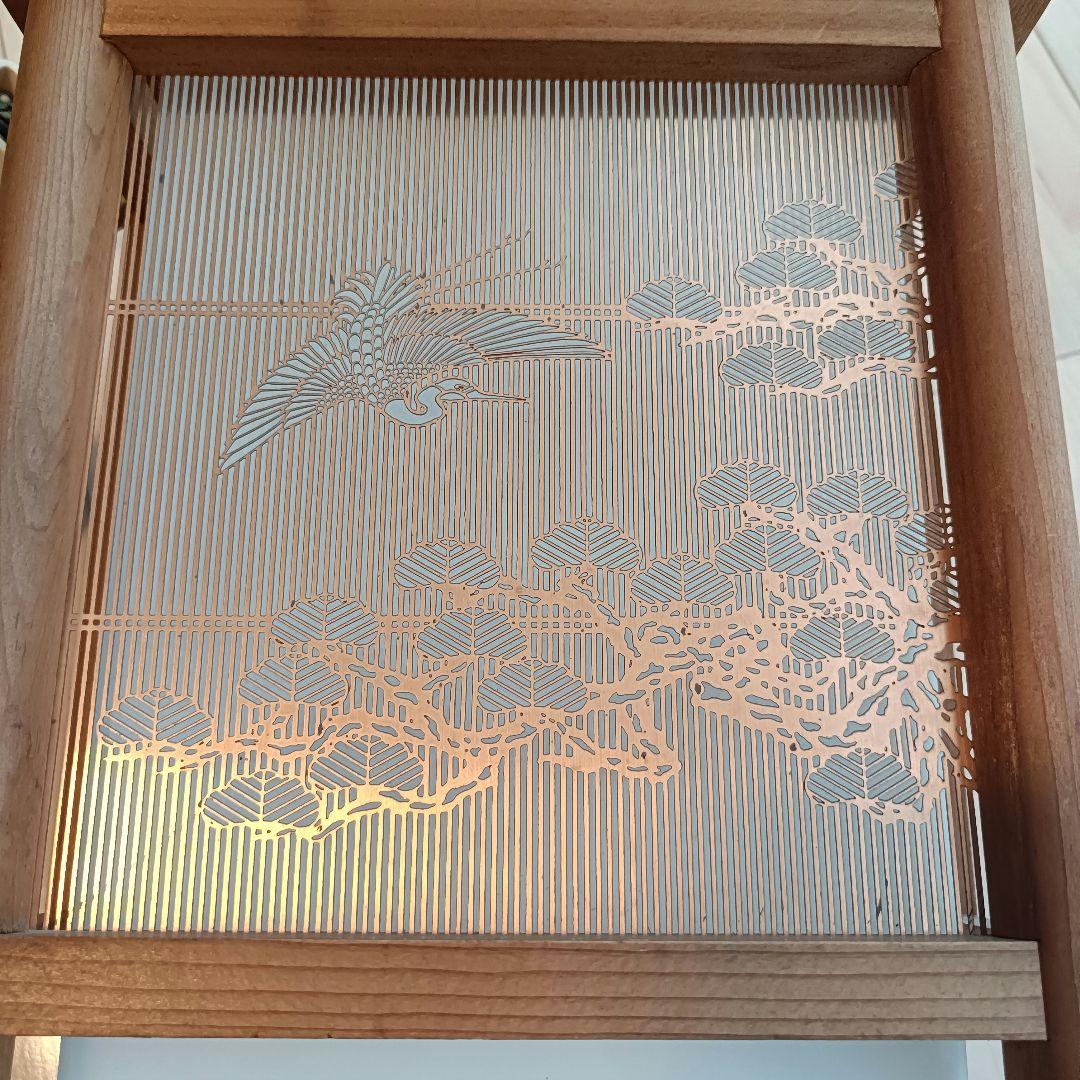 昭和レトロ 和 吊り下げ照明 格子細工 小泉産業 ヒカリ 天井照明 和室