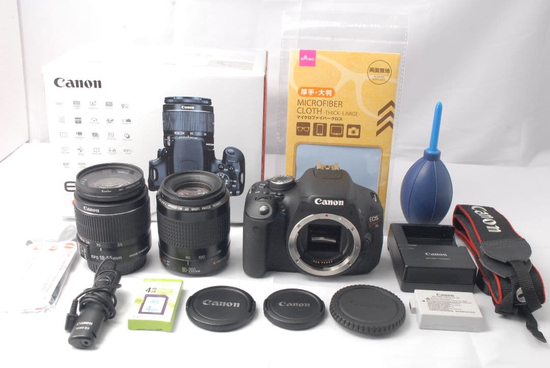 Canon EOS Kiss X5 ★望遠レンズ付☆Wレンズ☆ 一眼レフカメラ★