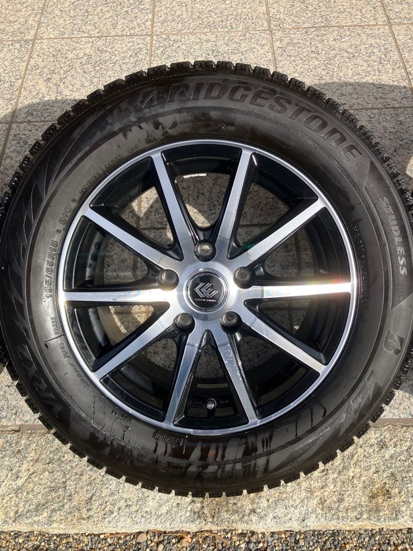 【1/18本日発送可】195/65/R15スタッドレス タイヤホイール4本セット