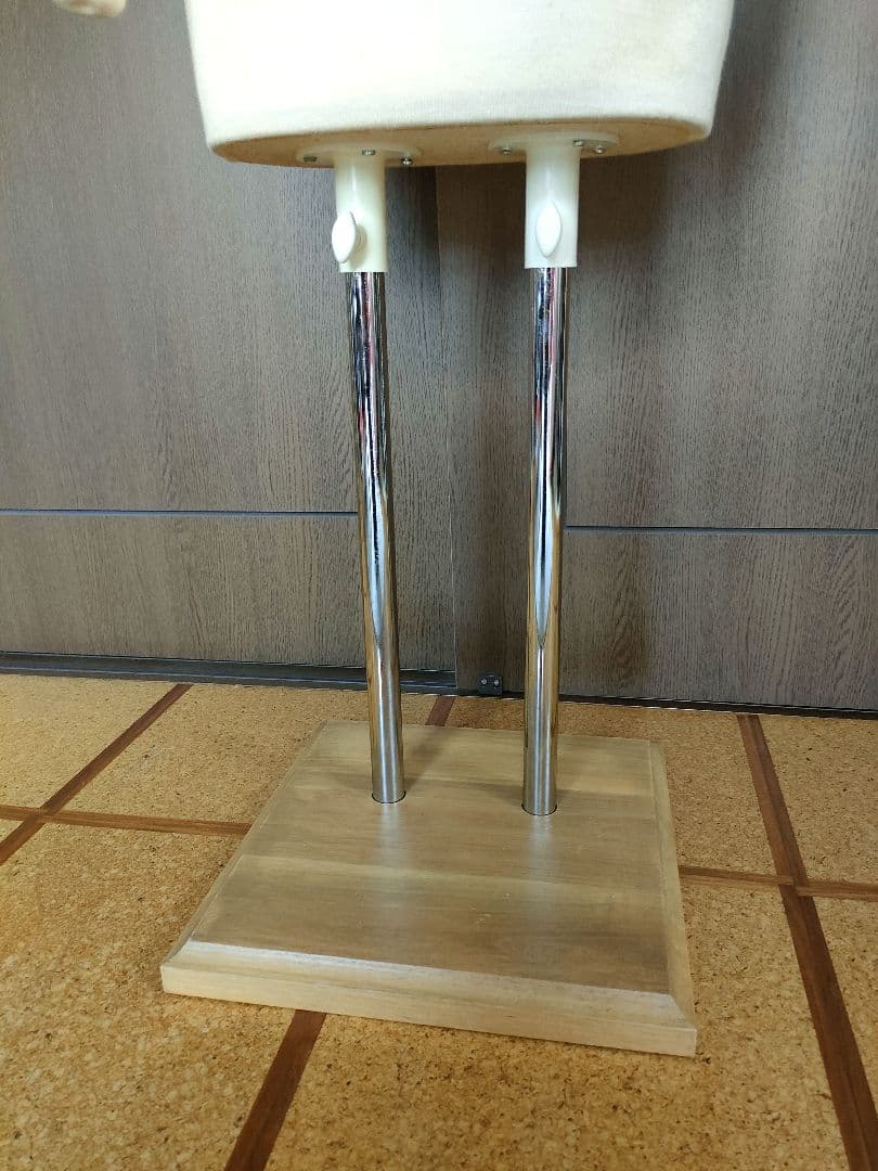 腕付き和装トルソー　2本足　高さ調節可能　マネキン　洋装トルソー　着付け練習用