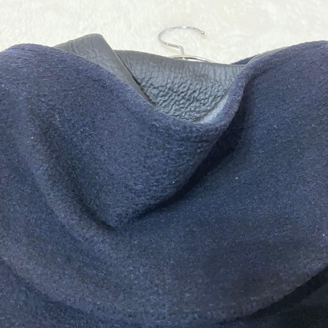 マッキントッシュロンドン✨起毛 モールヤーン　撥水加工 ダッフルコート ネイビー