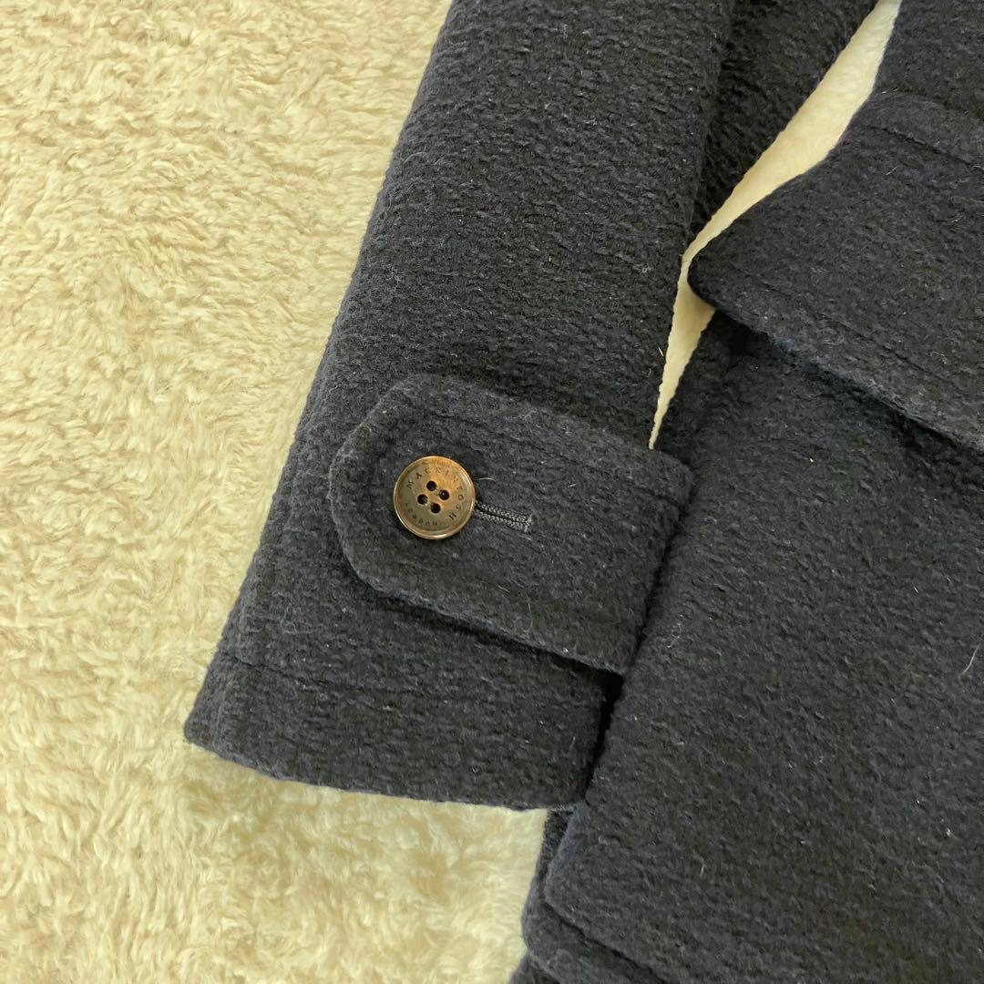 マッキントッシュロンドン✨起毛 モールヤーン　撥水加工 ダッフルコート ネイビー