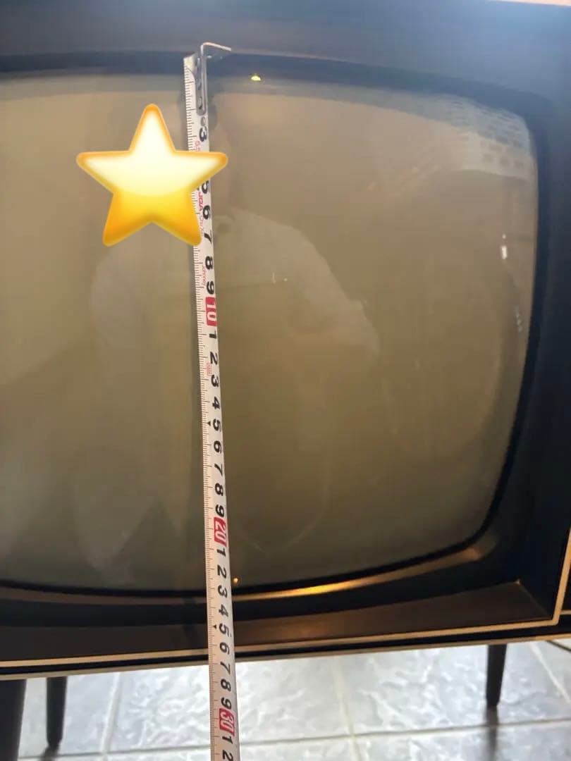 NEC 昭和レトロ　ブラウン管テレビ　脚付　足付き