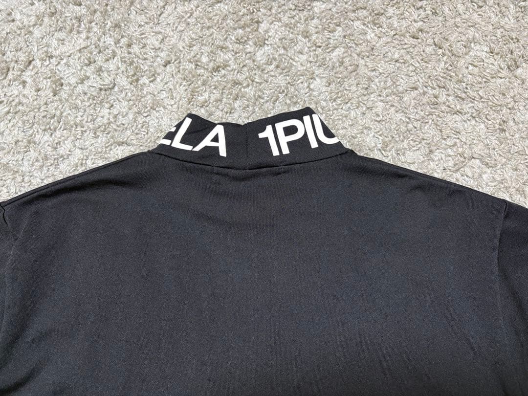 1PIU1UGUALE3⚫︎長袖モックシャツM/46ブラック