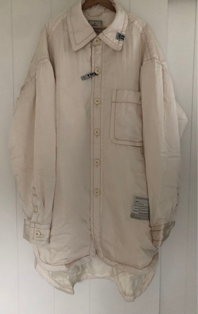 メゾンミハラヤスヒロ　パファーシャツコート　超ビックシルエット中綿シャツ