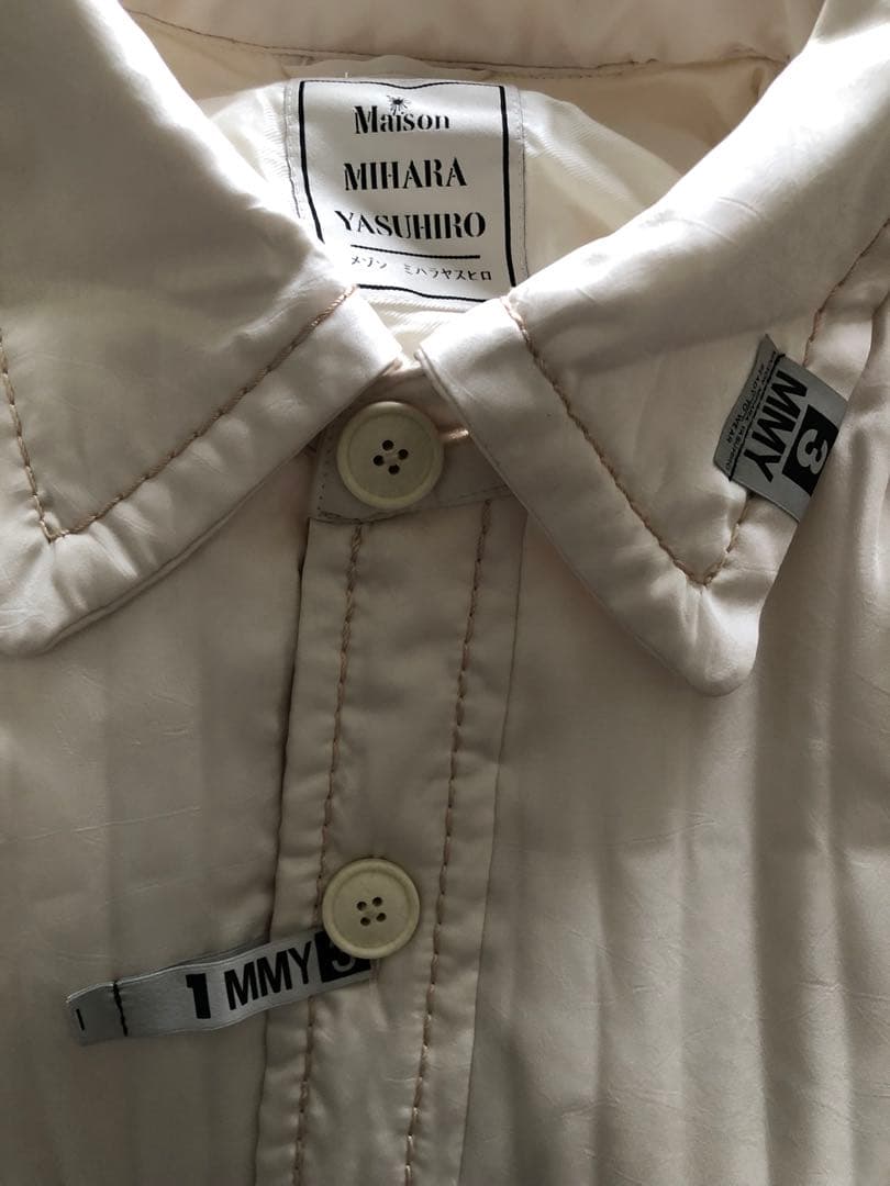 メゾンミハラヤスヒロ　パファーシャツコート　超ビックシルエット中綿シャツ