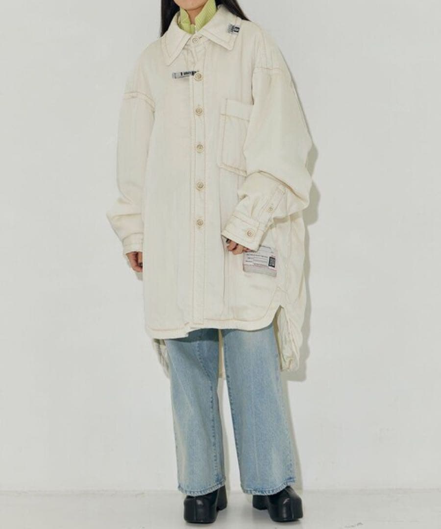 メゾンミハラヤスヒロ　パファーシャツコート　超ビックシルエット中綿シャツ