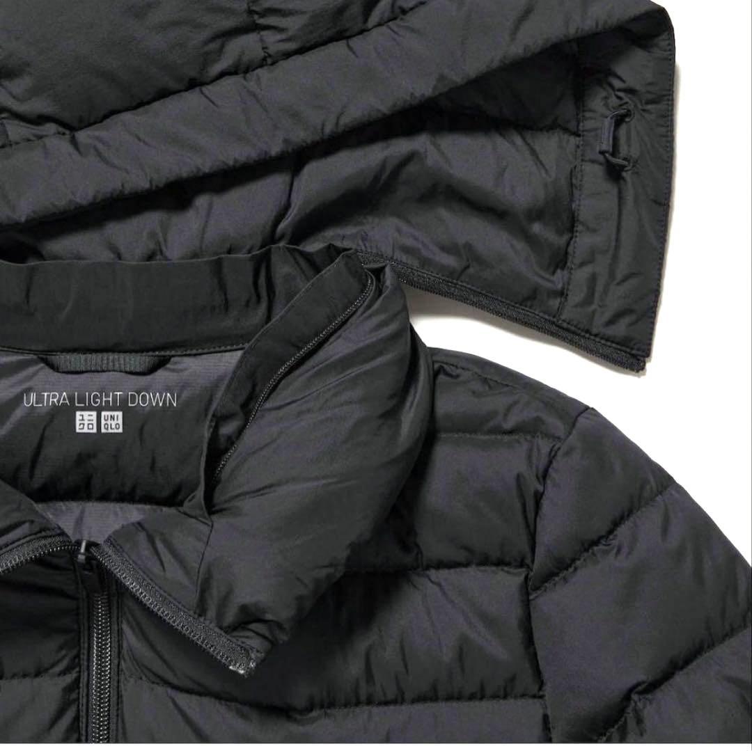 にやんちゆ　ユニクロ ウルトラライトダウンロングコート XL ネイビー