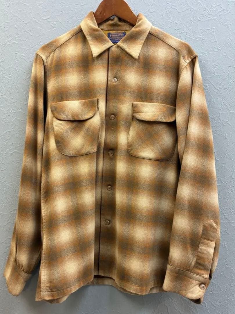 PENDLETONボードシャツ　ヴィンテージオンブレシャツ　60s 山田蓮
