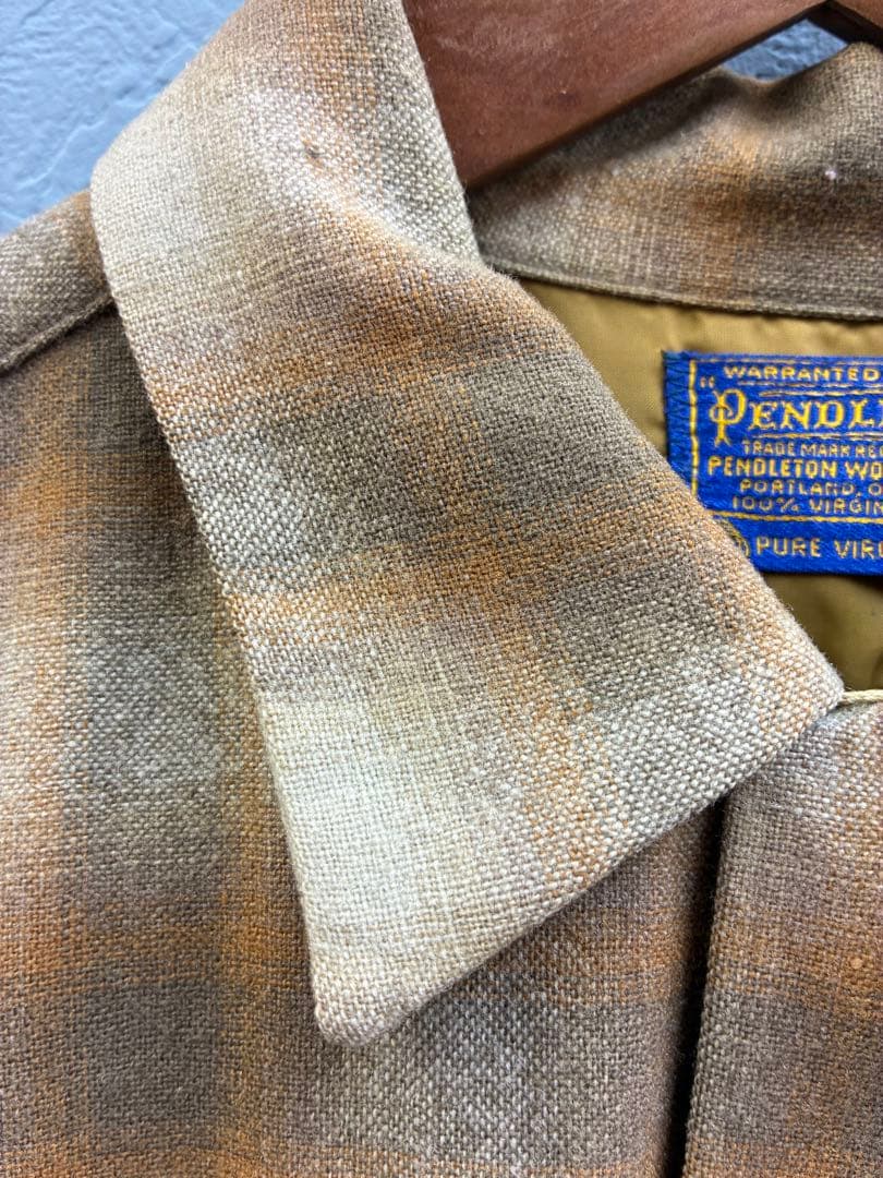 PENDLETONボードシャツ　ヴィンテージオンブレシャツ　60s 山田蓮