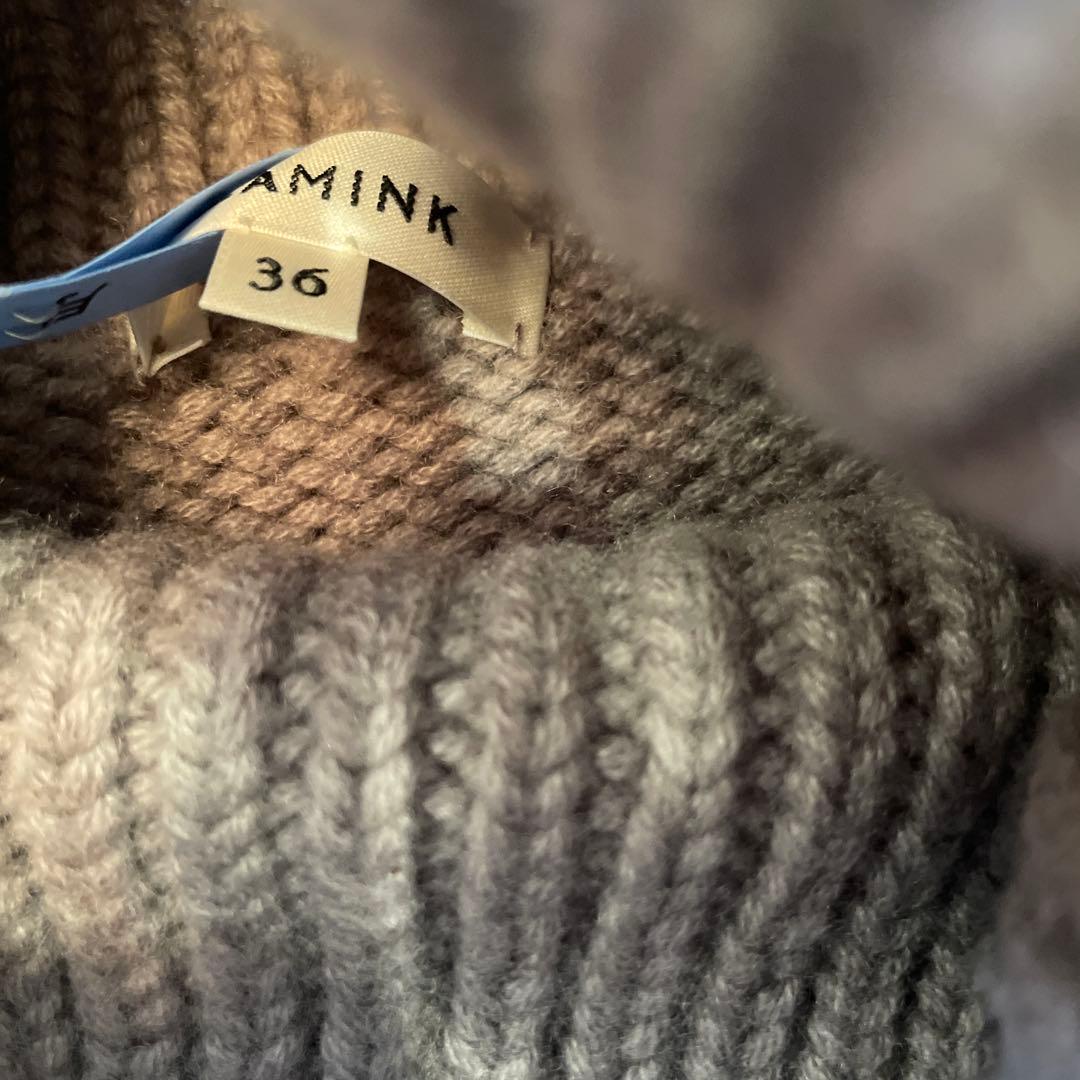 本日17時迄限定価格ブラミンク　タートルニット　カシミヤ100% クリーニング済