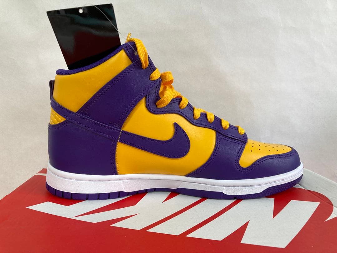 【黒タグ付き】NIKE DUNK HIGH RETRO LAKERS ダンク