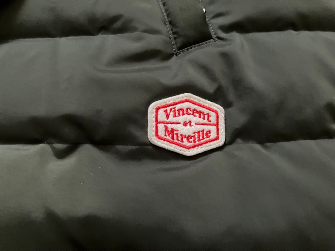 ヴァンソンエミレイユ　ダウンコート　カーキ