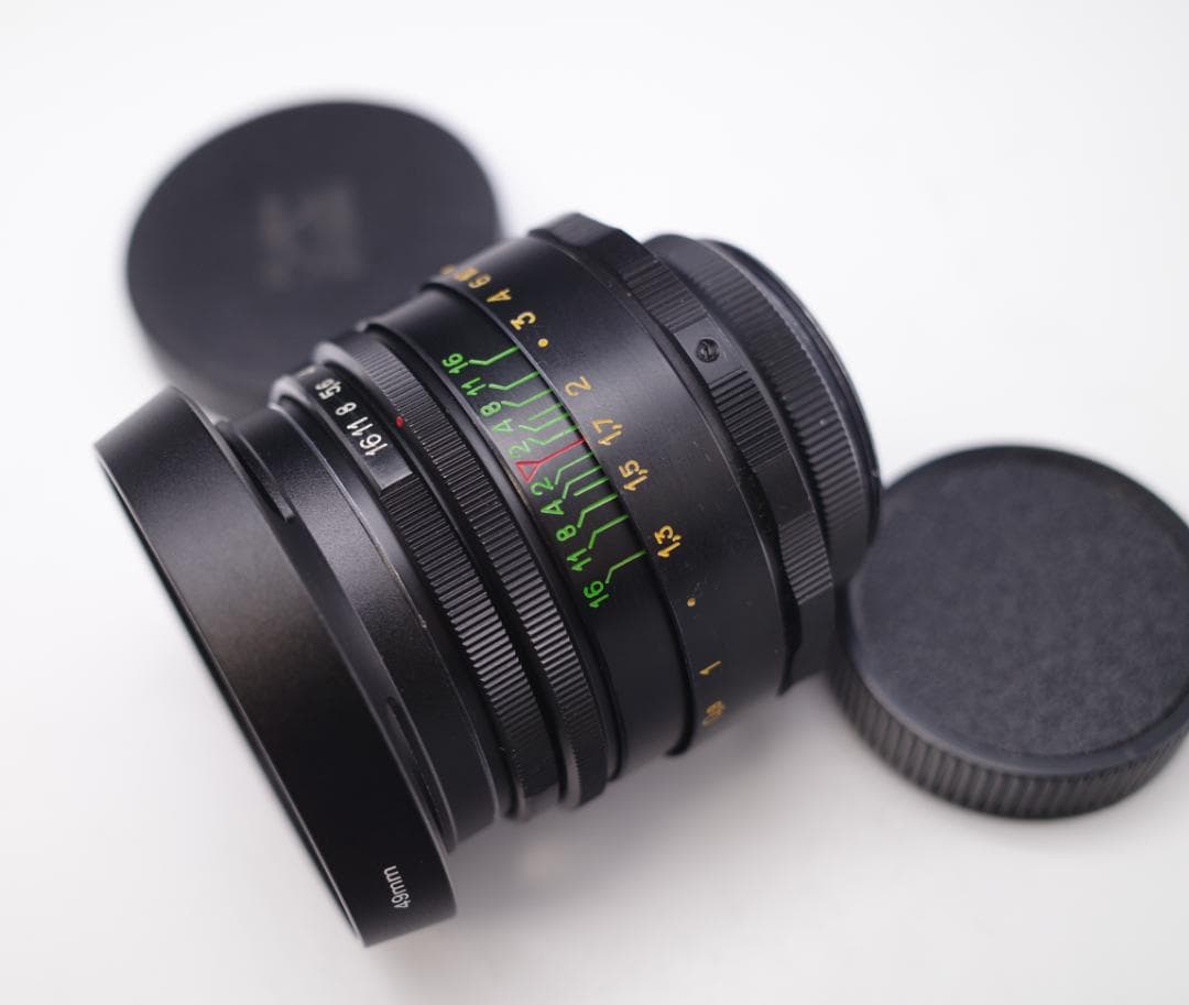 36 　新品同様　ぐるぐるボケレンズ　ヘリオス　44-2　M42アダプター付
