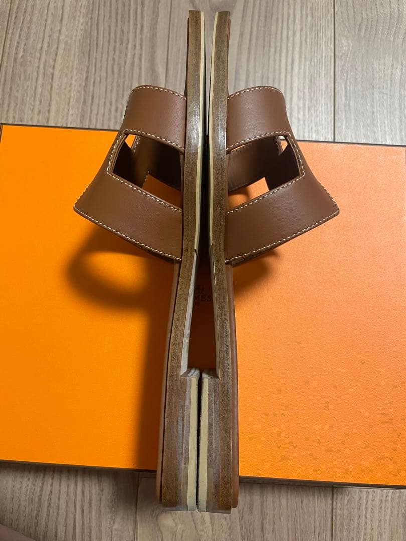 【美品】HERMES エルメス オラン ゴールド 40