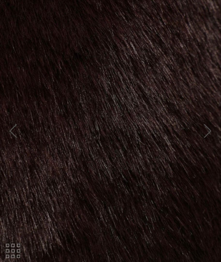 AMOMENTO アモーメント エコファー バラクラバ ブラウン アダムエロペ