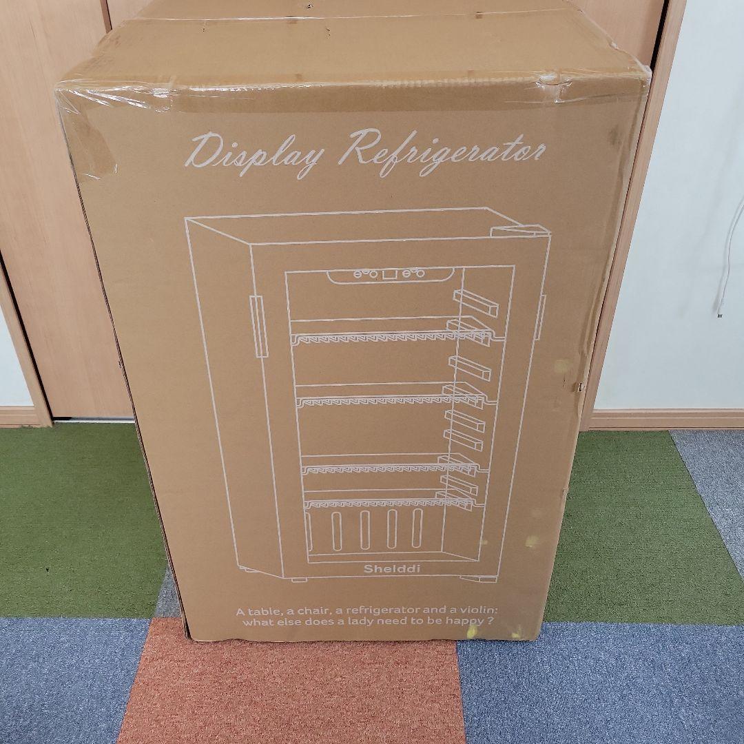 ✨新品✨冷蔵庫 93L コンプレッサー式 透明ガラスドア ステンレス製フレーム